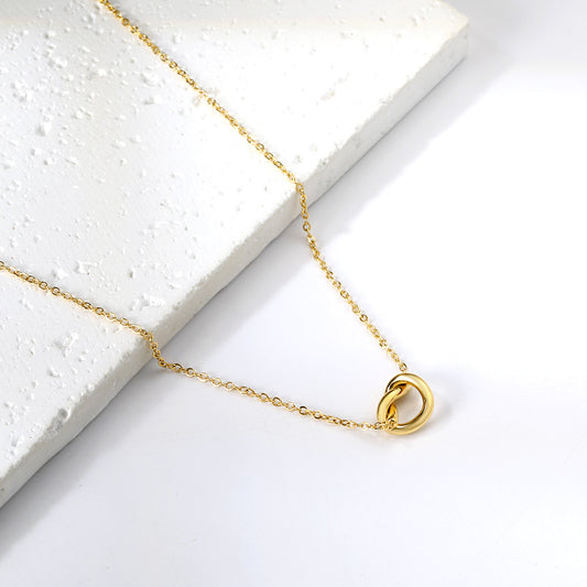 Forget Me Not Knot Necklace