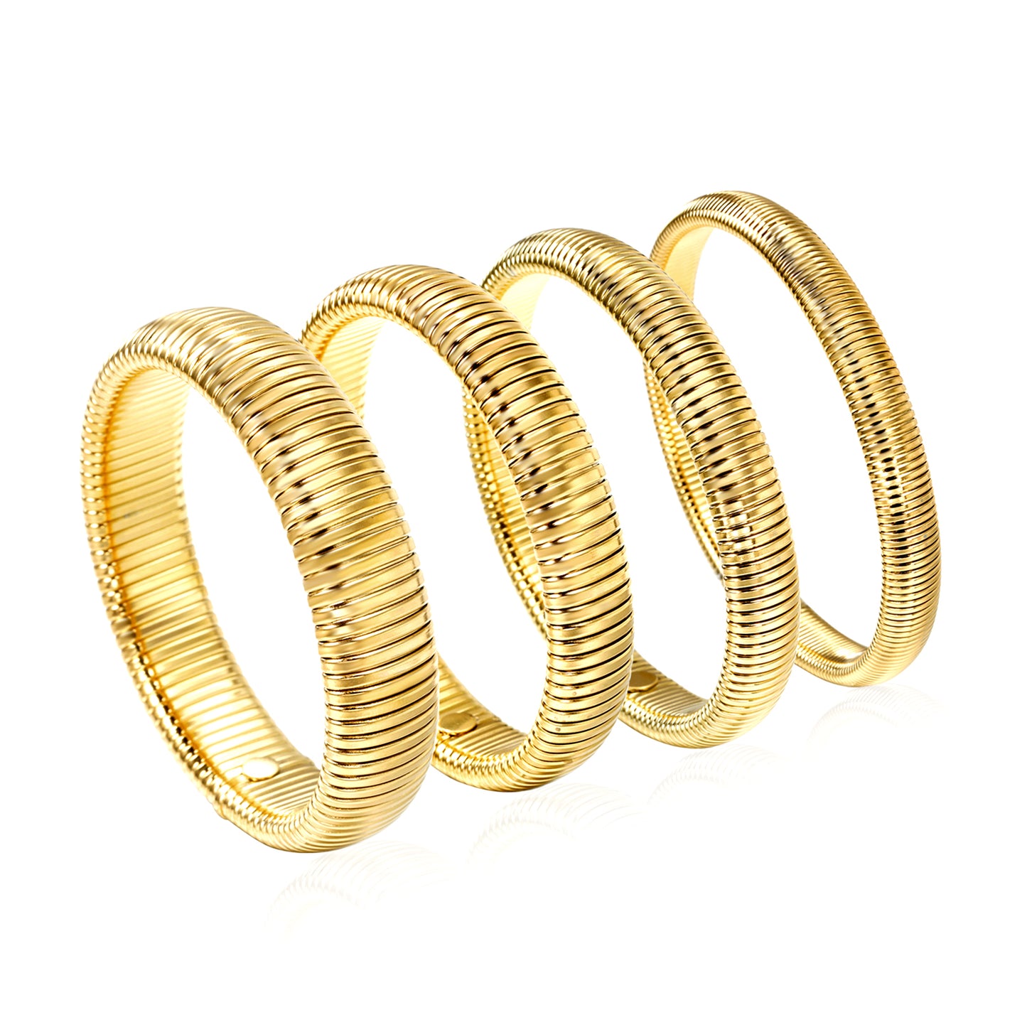 Ribbed Coil Bangle