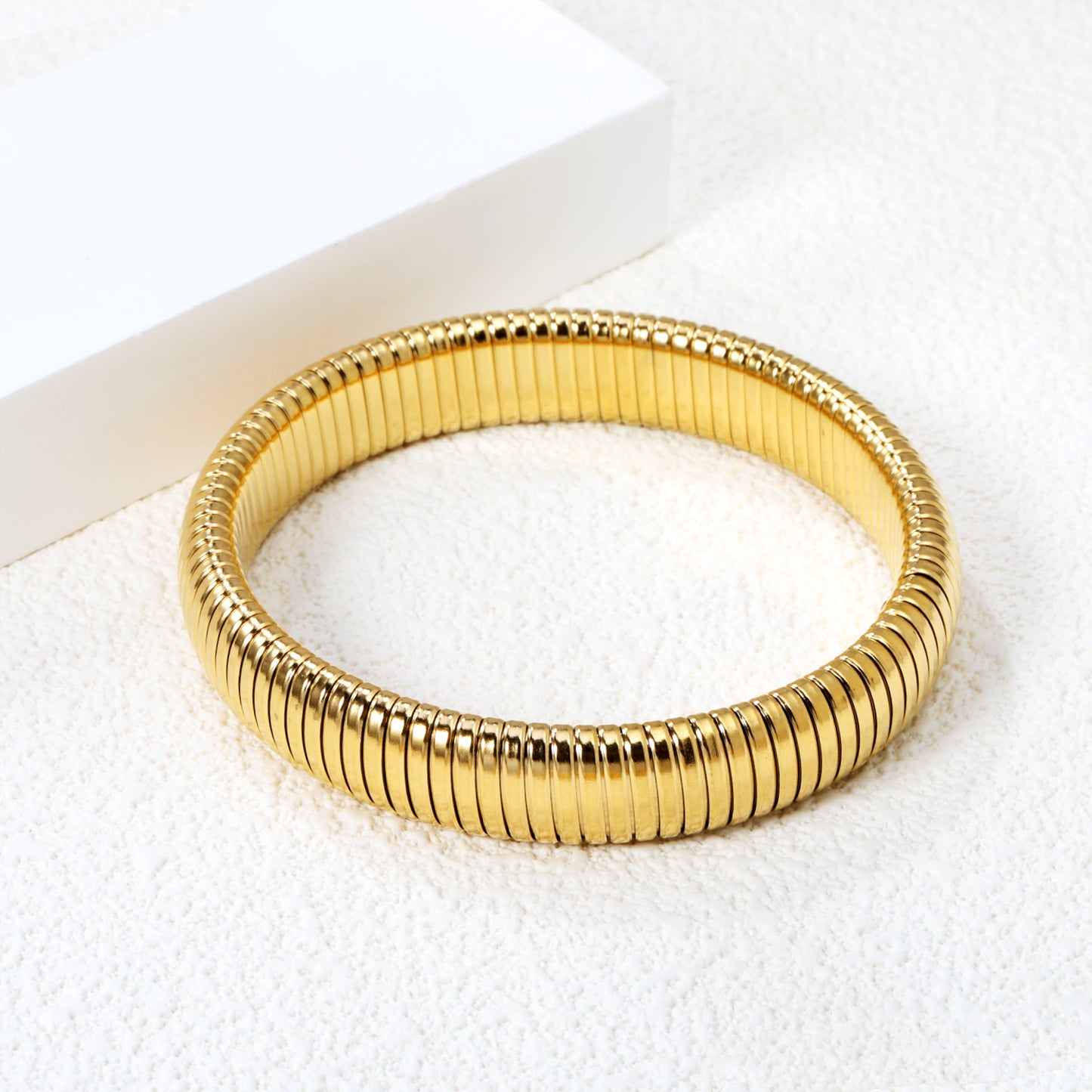 Ribbed Coil Bangle