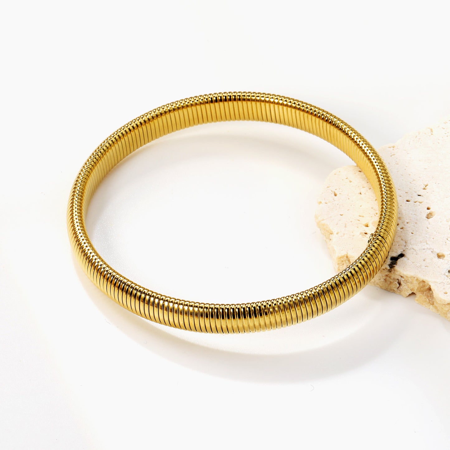 Ribbed Coil Bangle