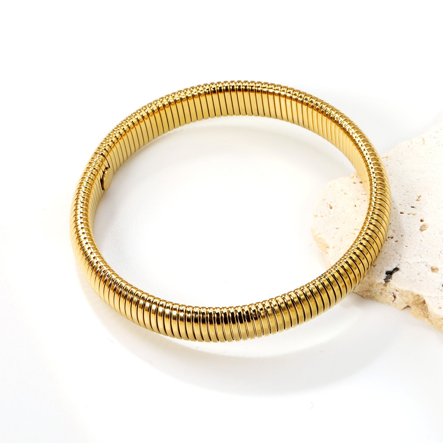 Ribbed Coil Bangle