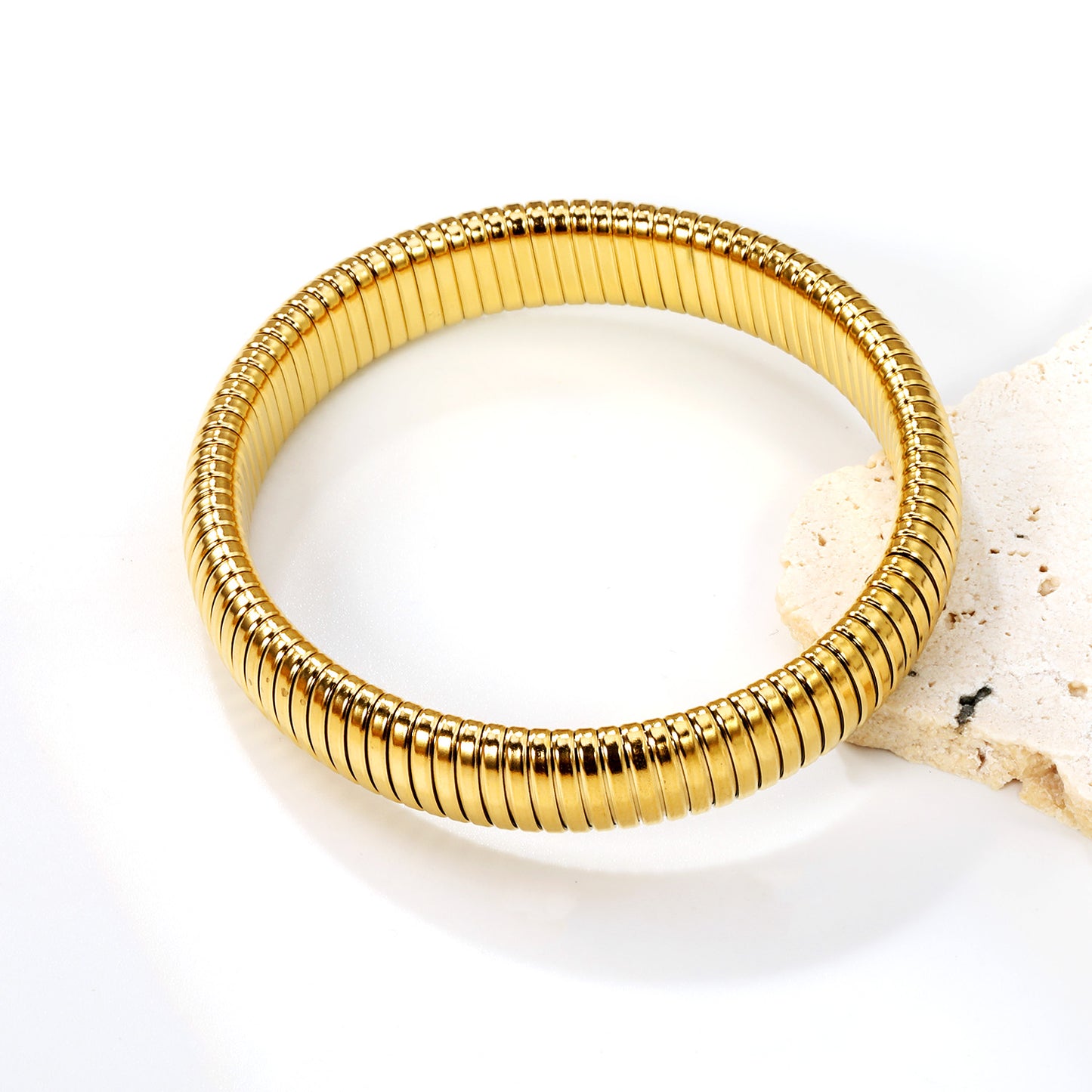 Ribbed Coil Bangle