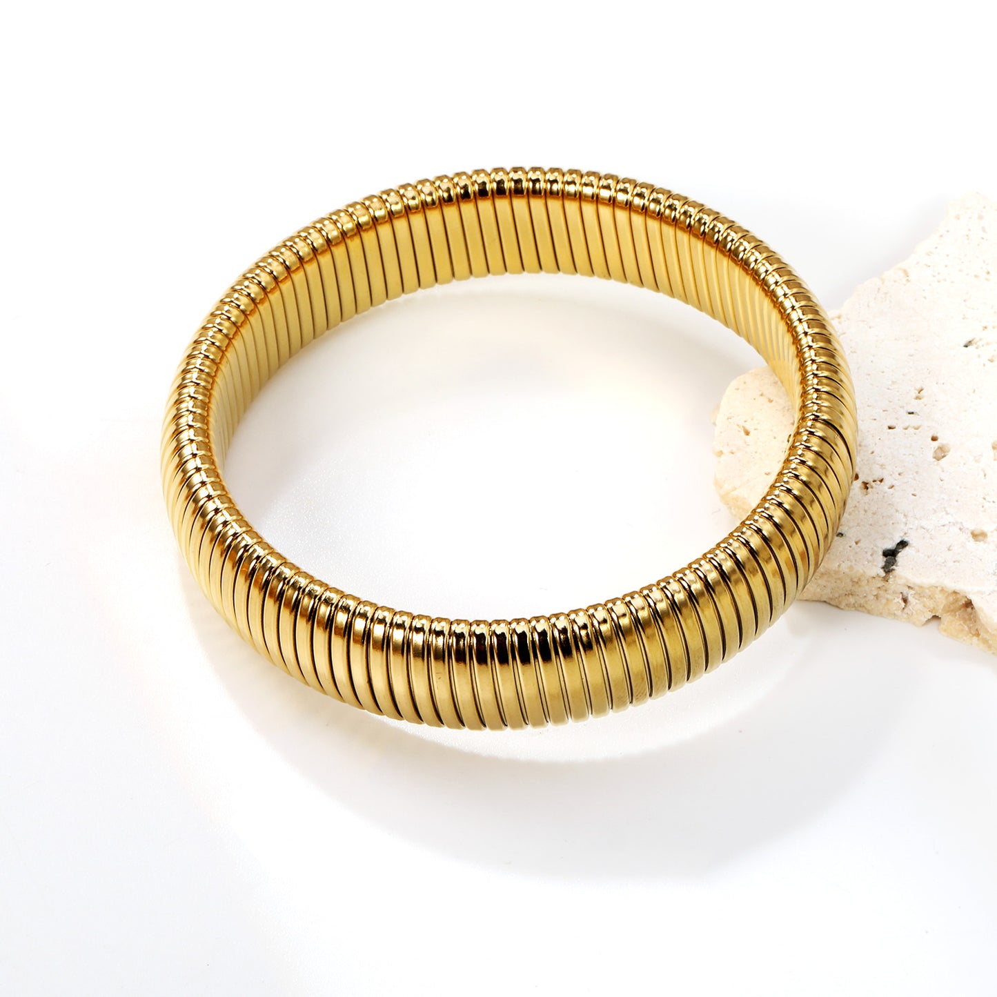 Ribbed Coil Bangle