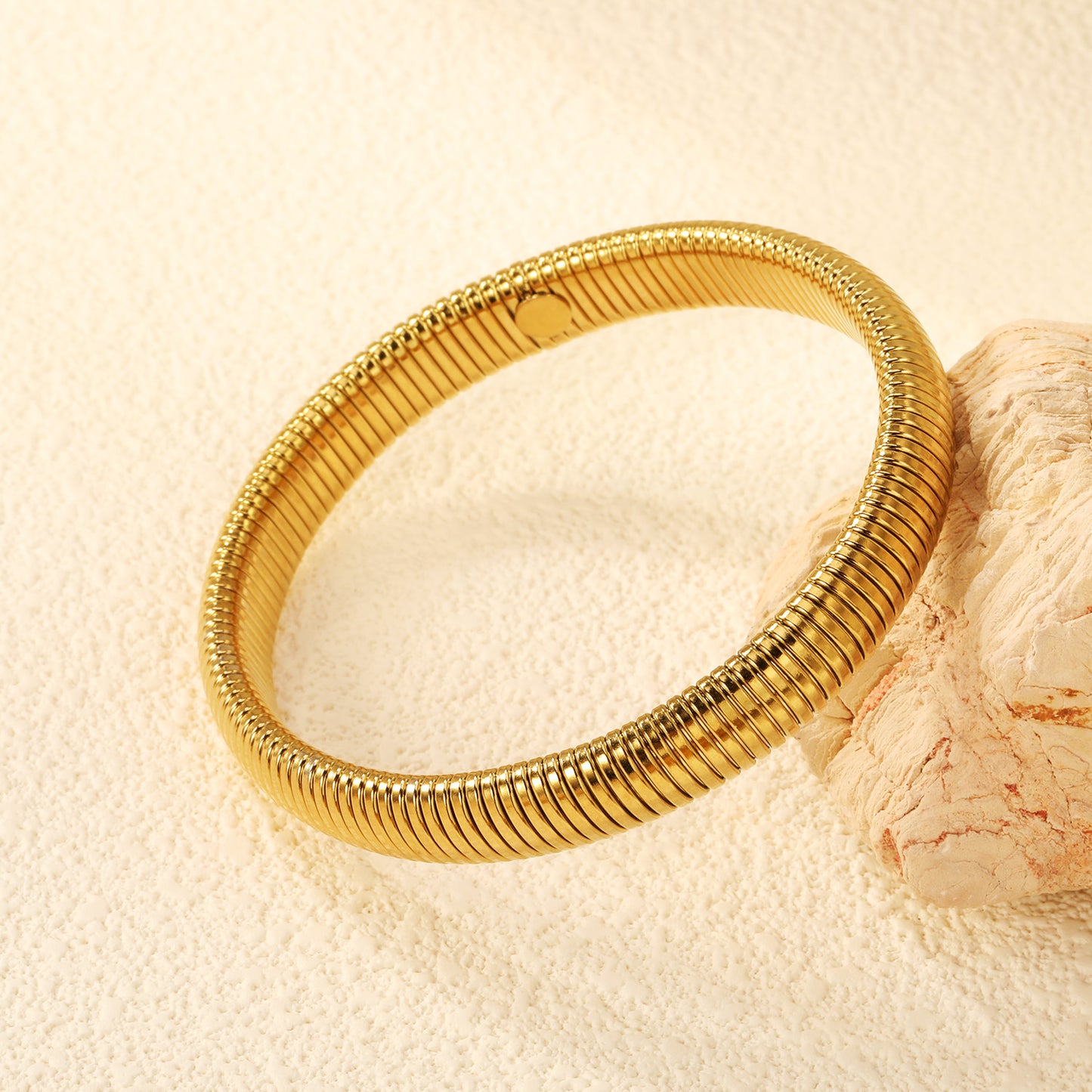 Ribbed Coil Bangle