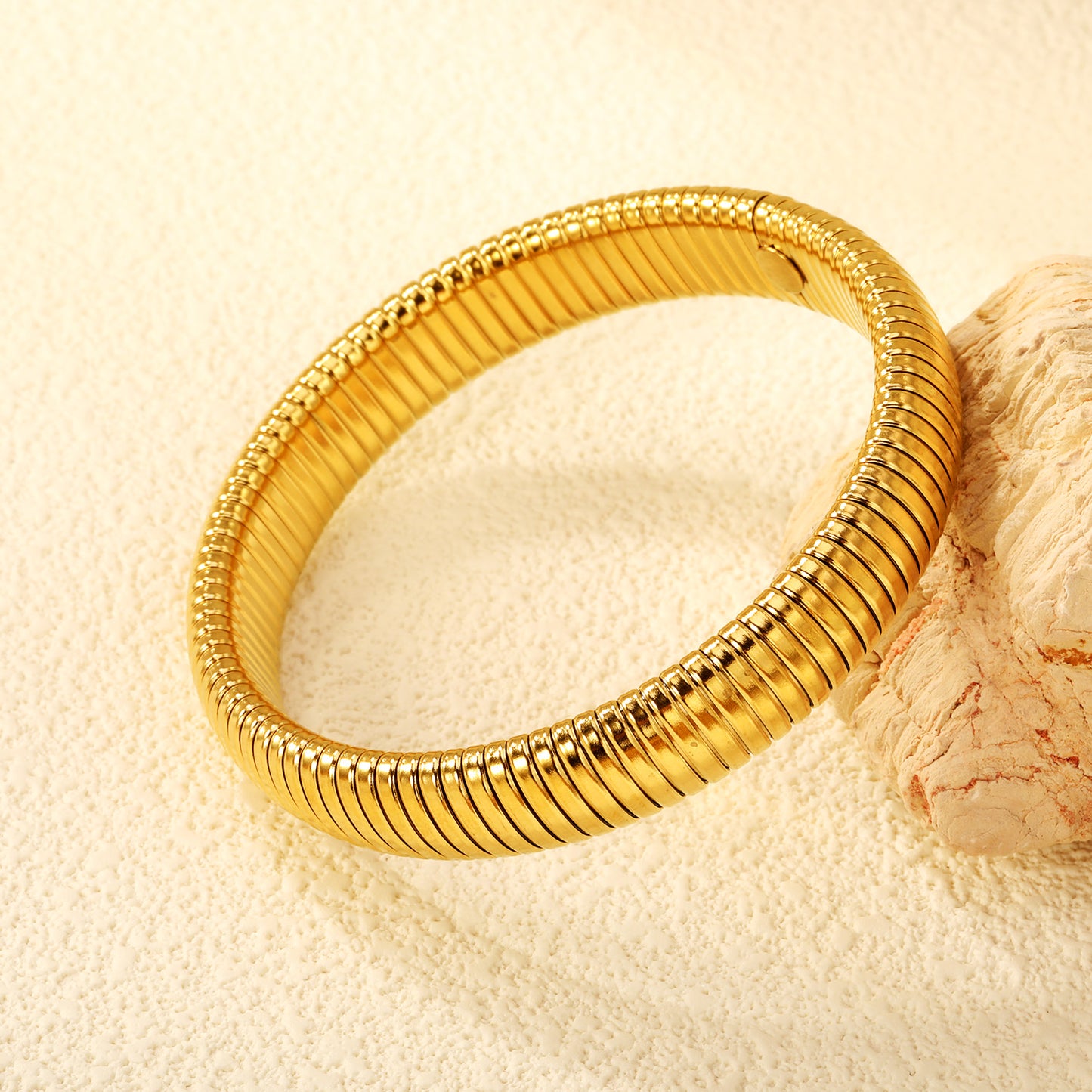 Ribbed Coil Bangle