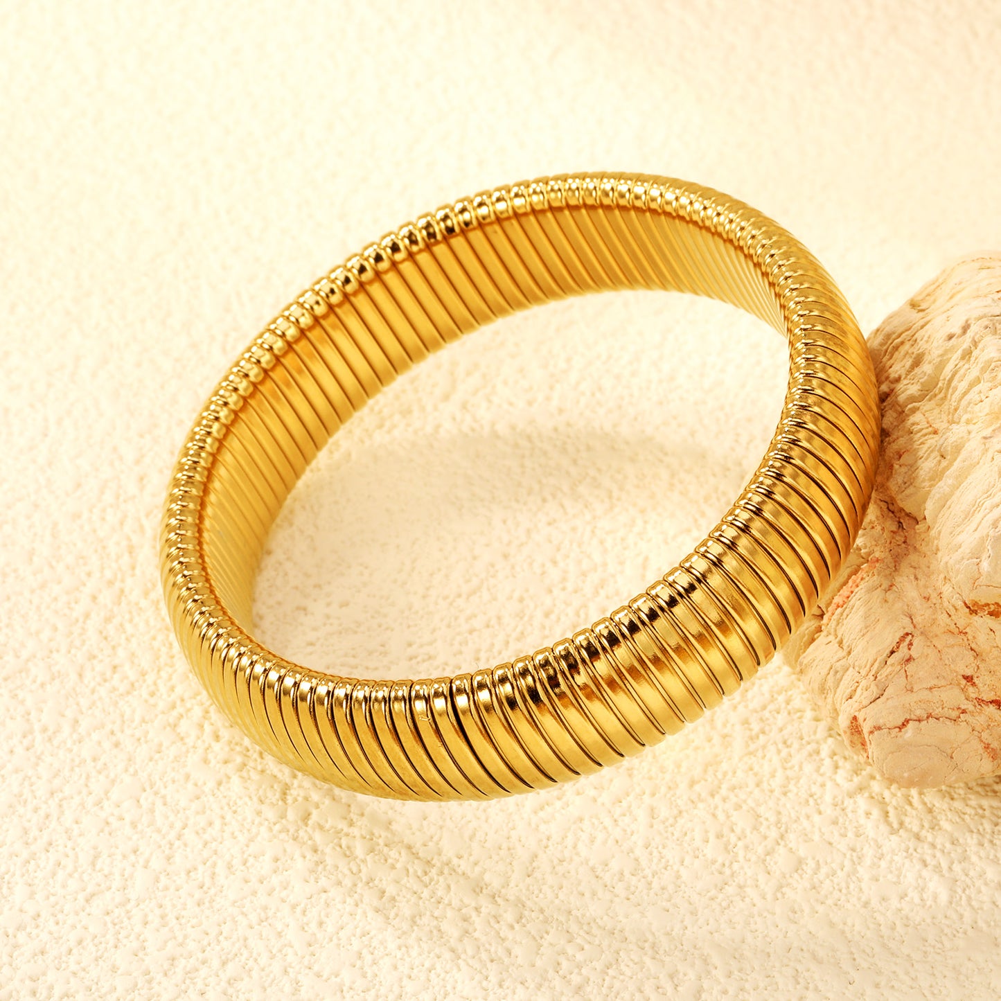 Ribbed Coil Bangle