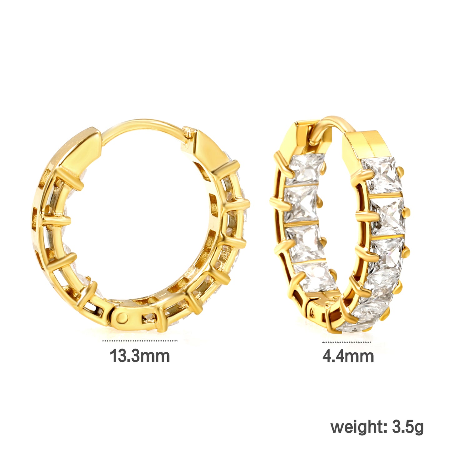 CZ Small Hoops