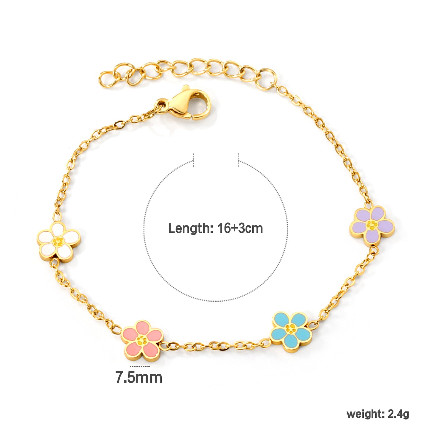 Colourful Daisies Bracelet