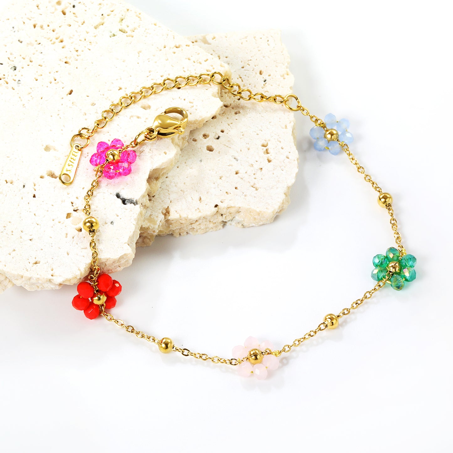 Flower Beads Bracelet