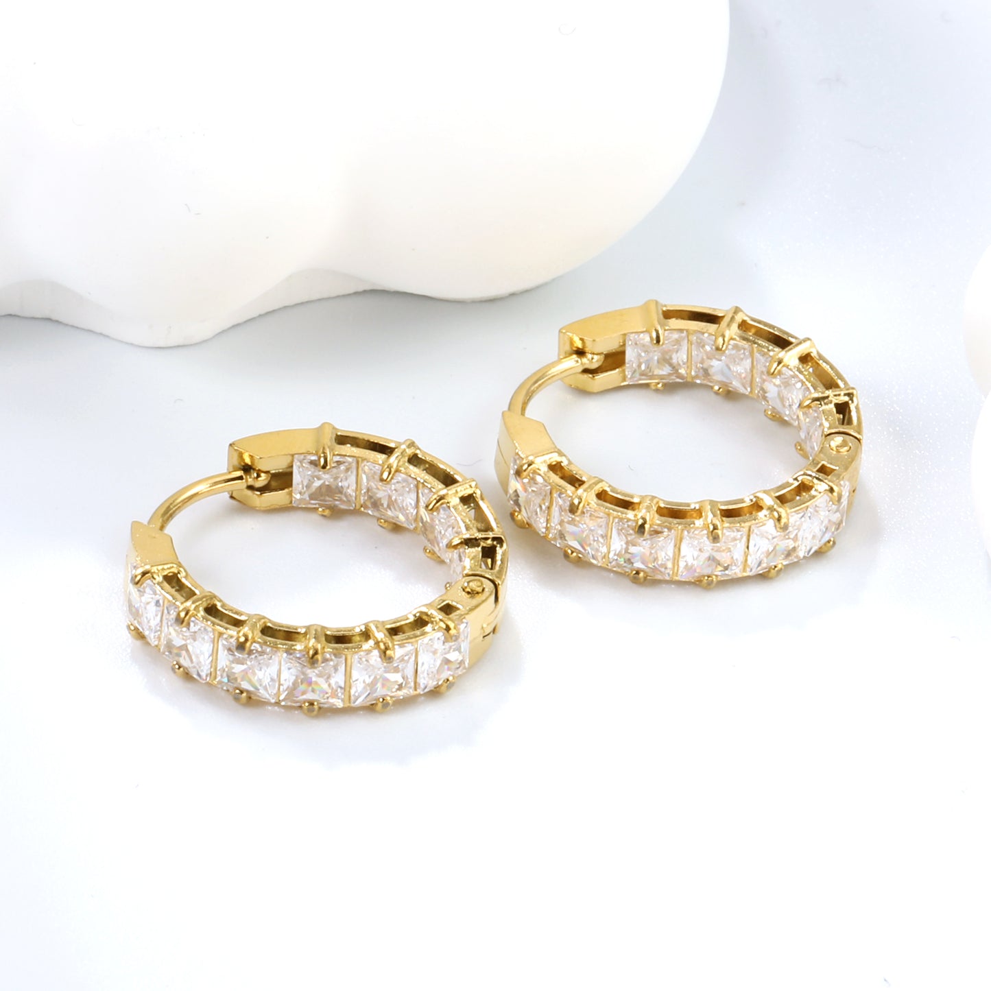 CZ Small Hoops