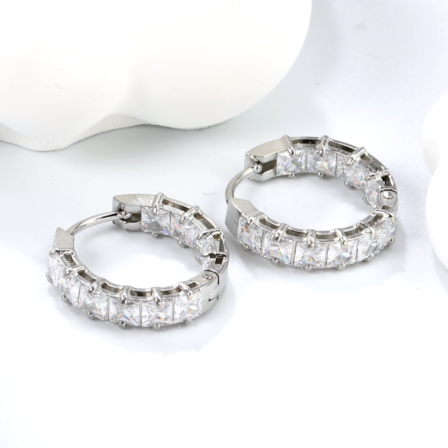 CZ Small Hoops