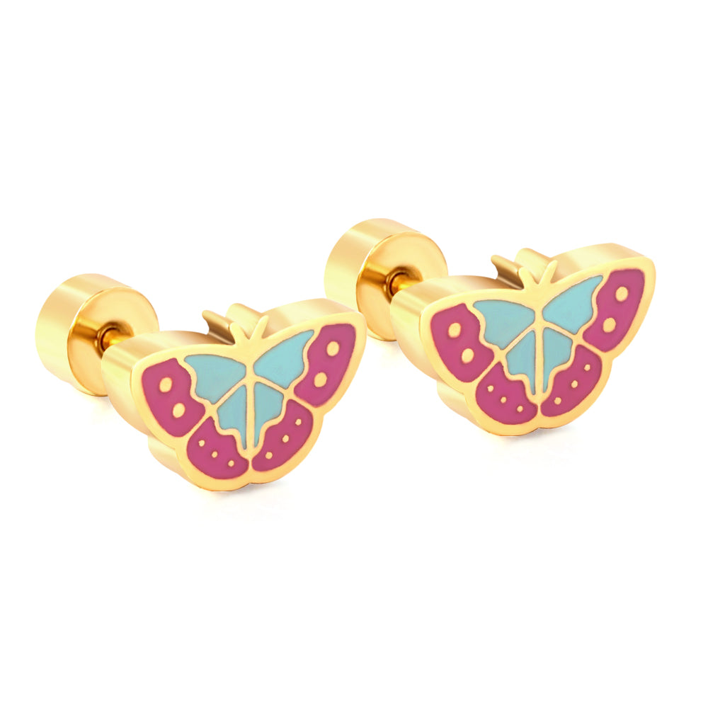 Kids Butterfly Stud Earrings