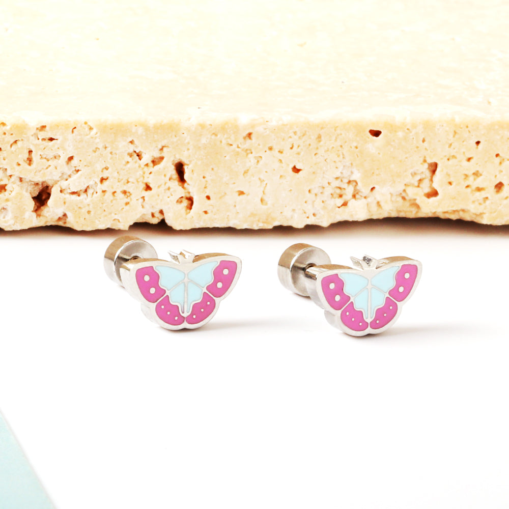 Kids Butterfly Stud Earrings