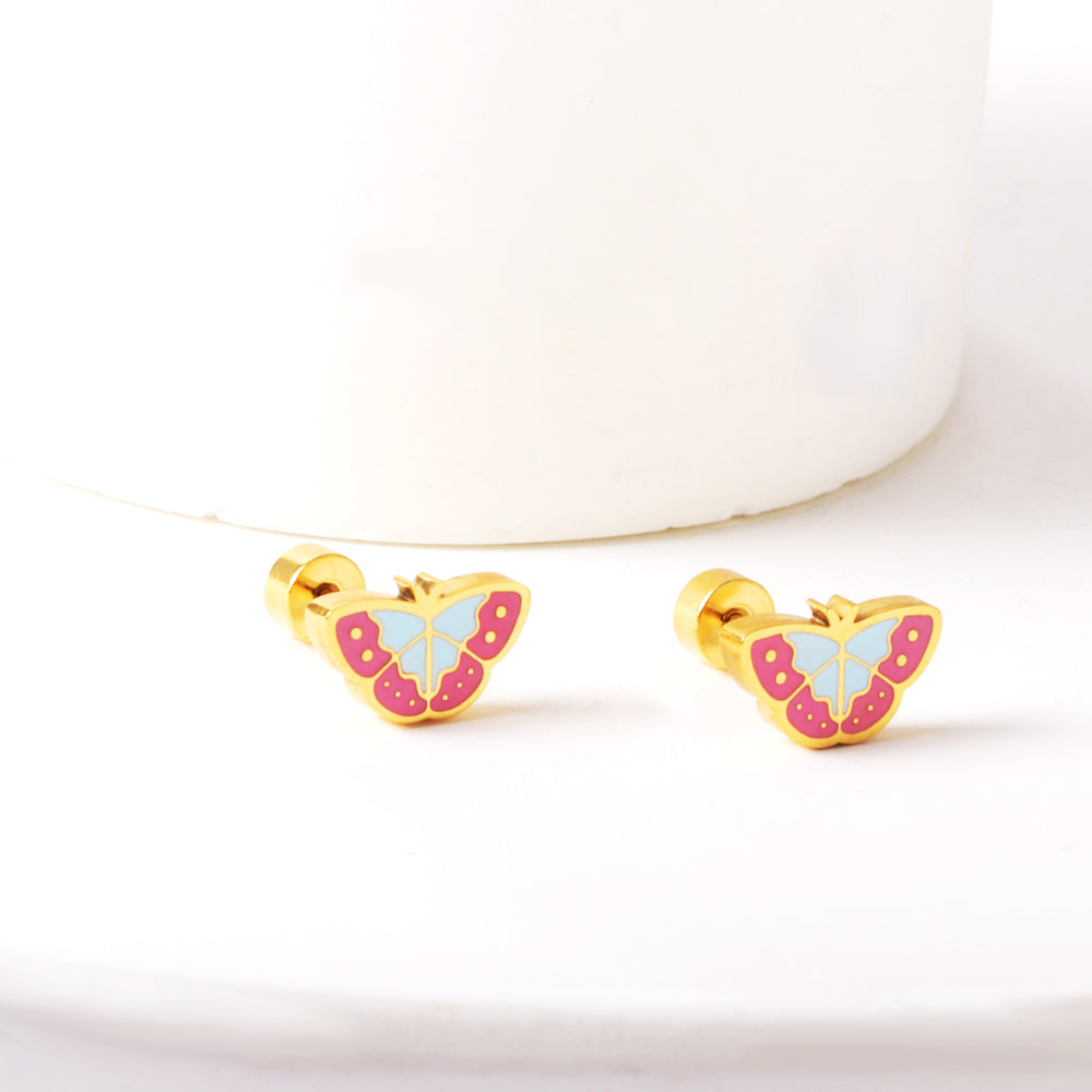 Kids Butterfly Stud Earrings