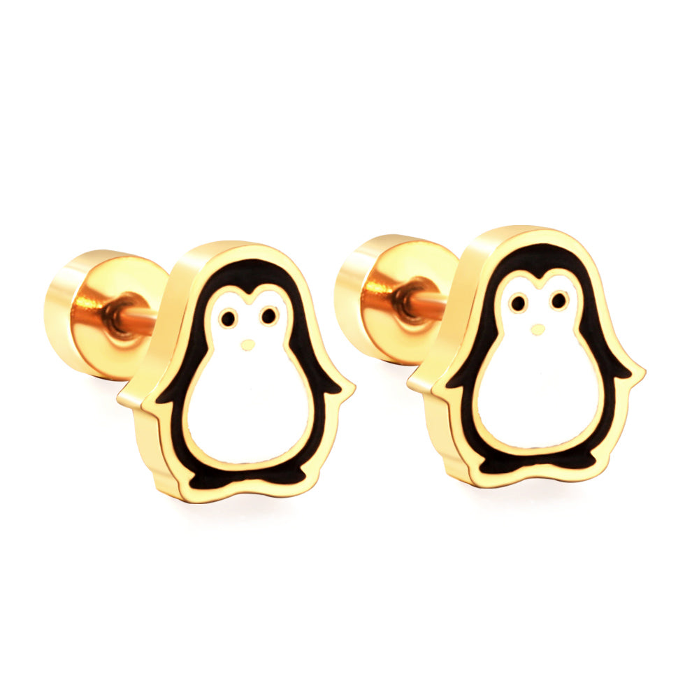 Kids Penguin Stud Earrings