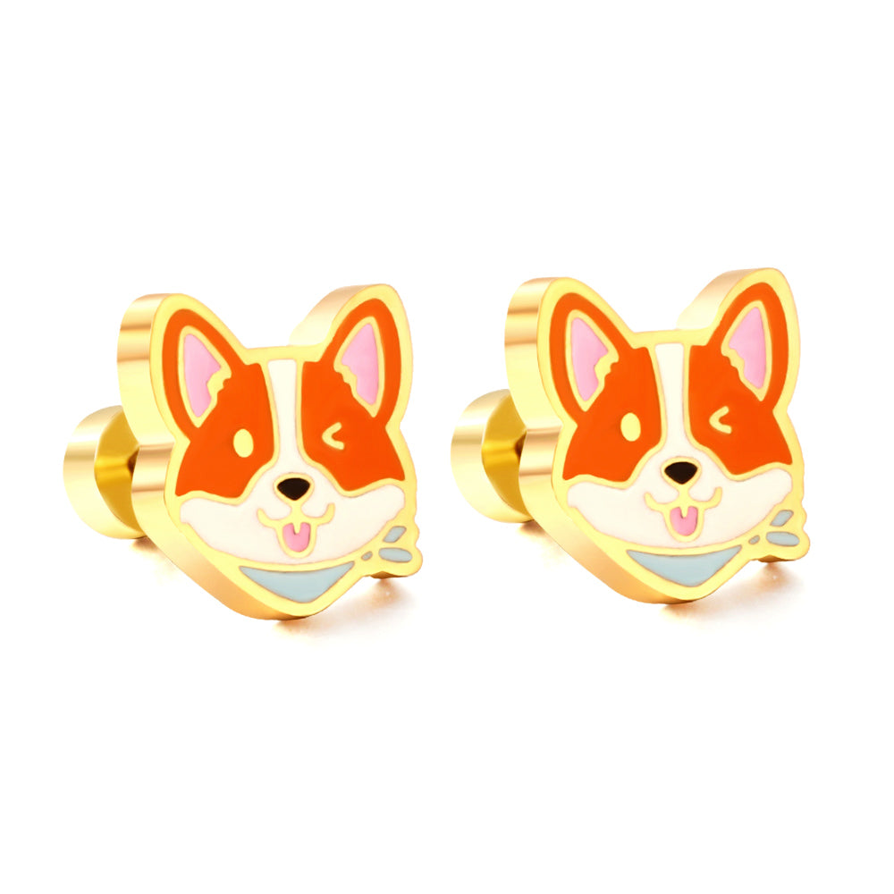 Kids Fox Stud Earrings