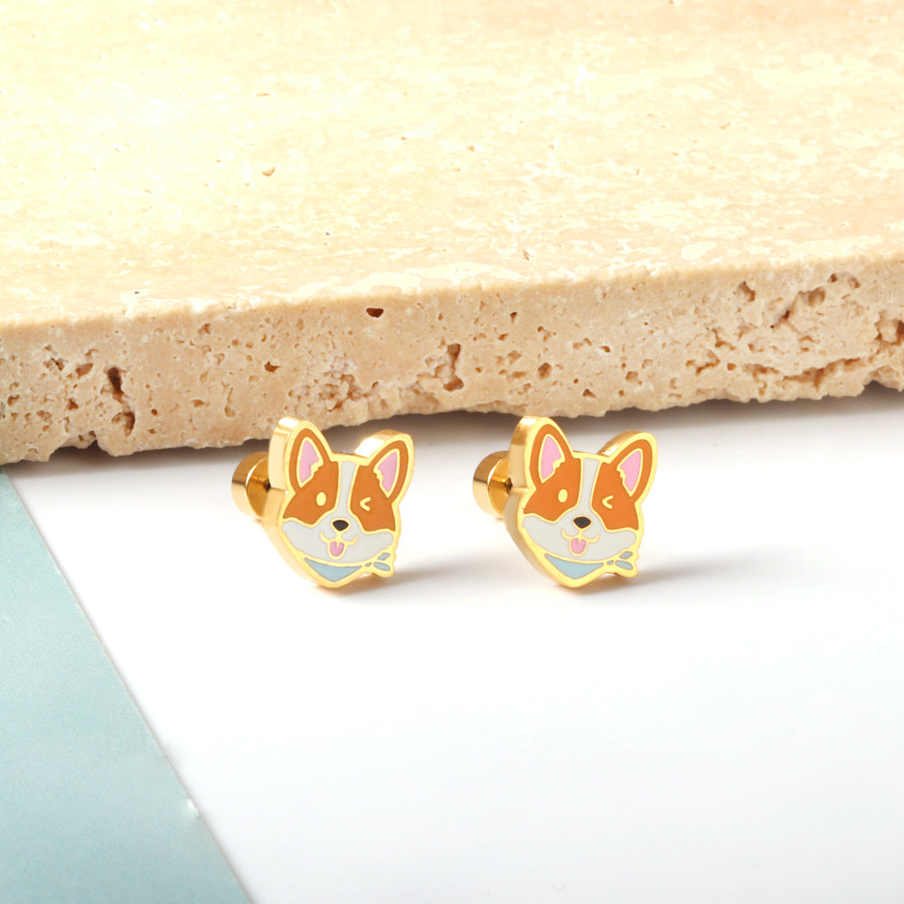 Kids Fox Stud Earrings