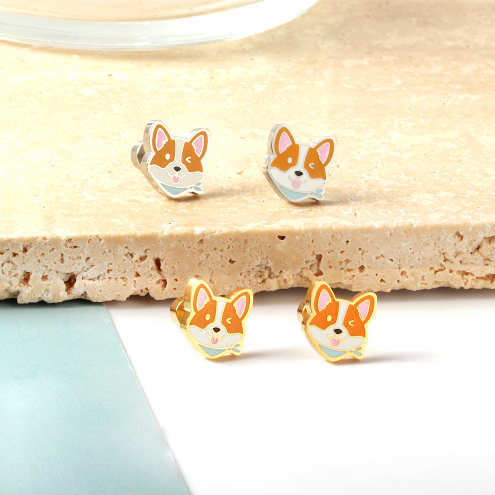 Kids Fox Stud Earrings