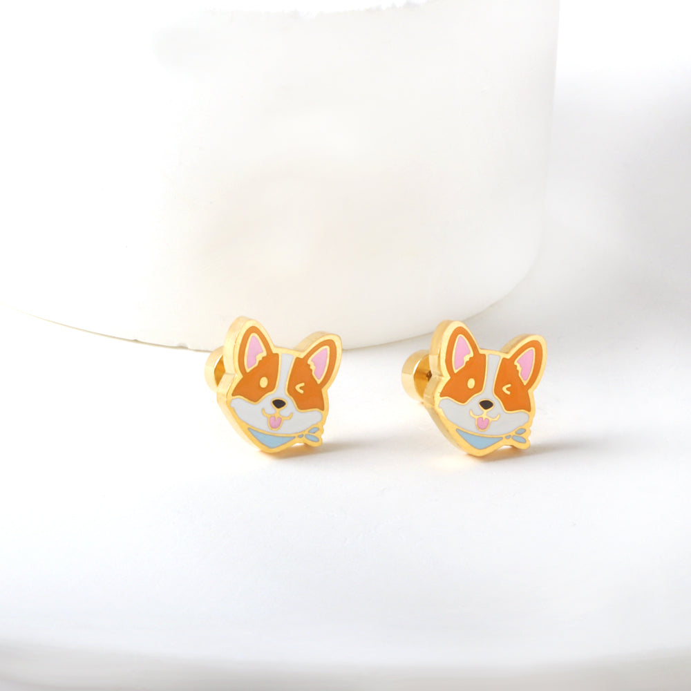 Kids Fox Stud Earrings