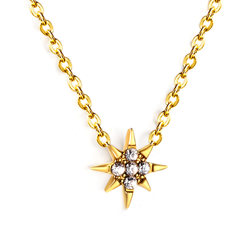 Cubic Zirconia Star Necklace