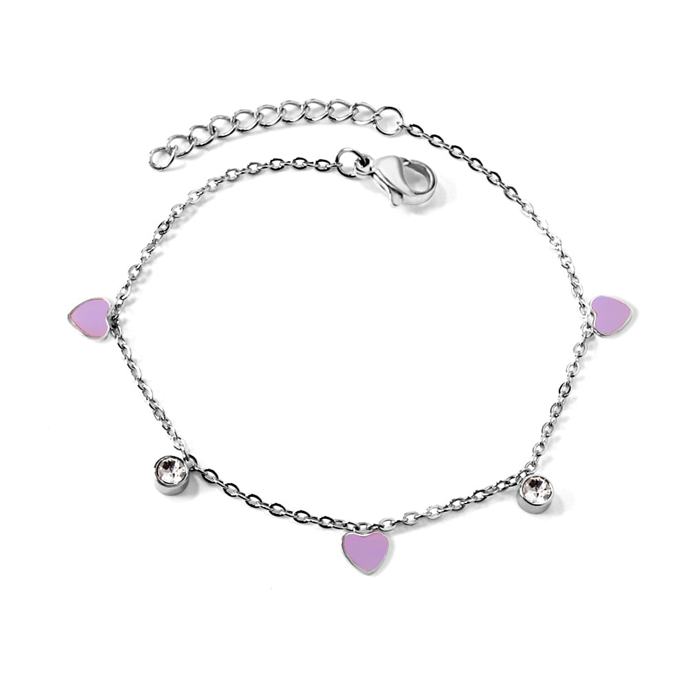 Heart Charm Bracelet