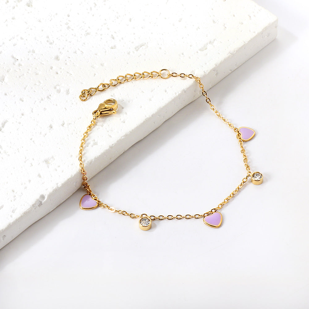 Heart Charm Bracelet