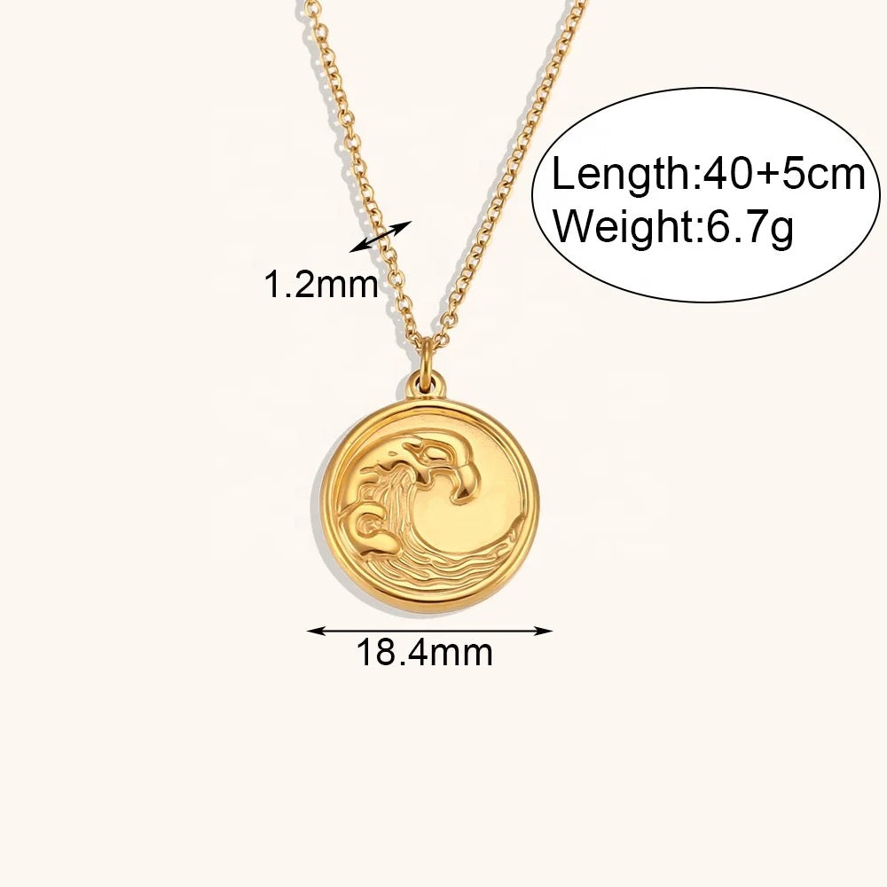 Round Wave Pendant