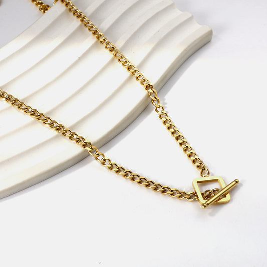 Cuban Link Toggle Necklace