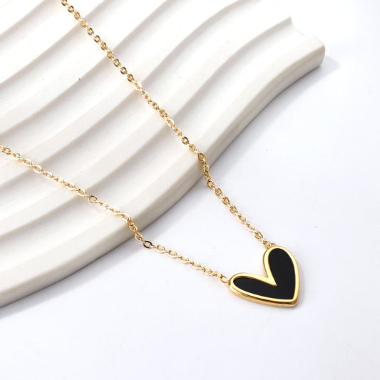 Black Heart Necklace