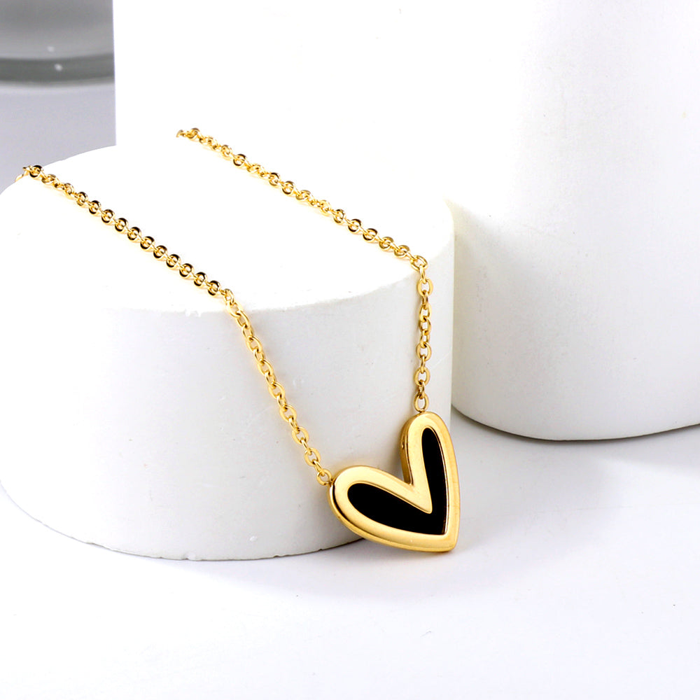 Black Heart Necklace