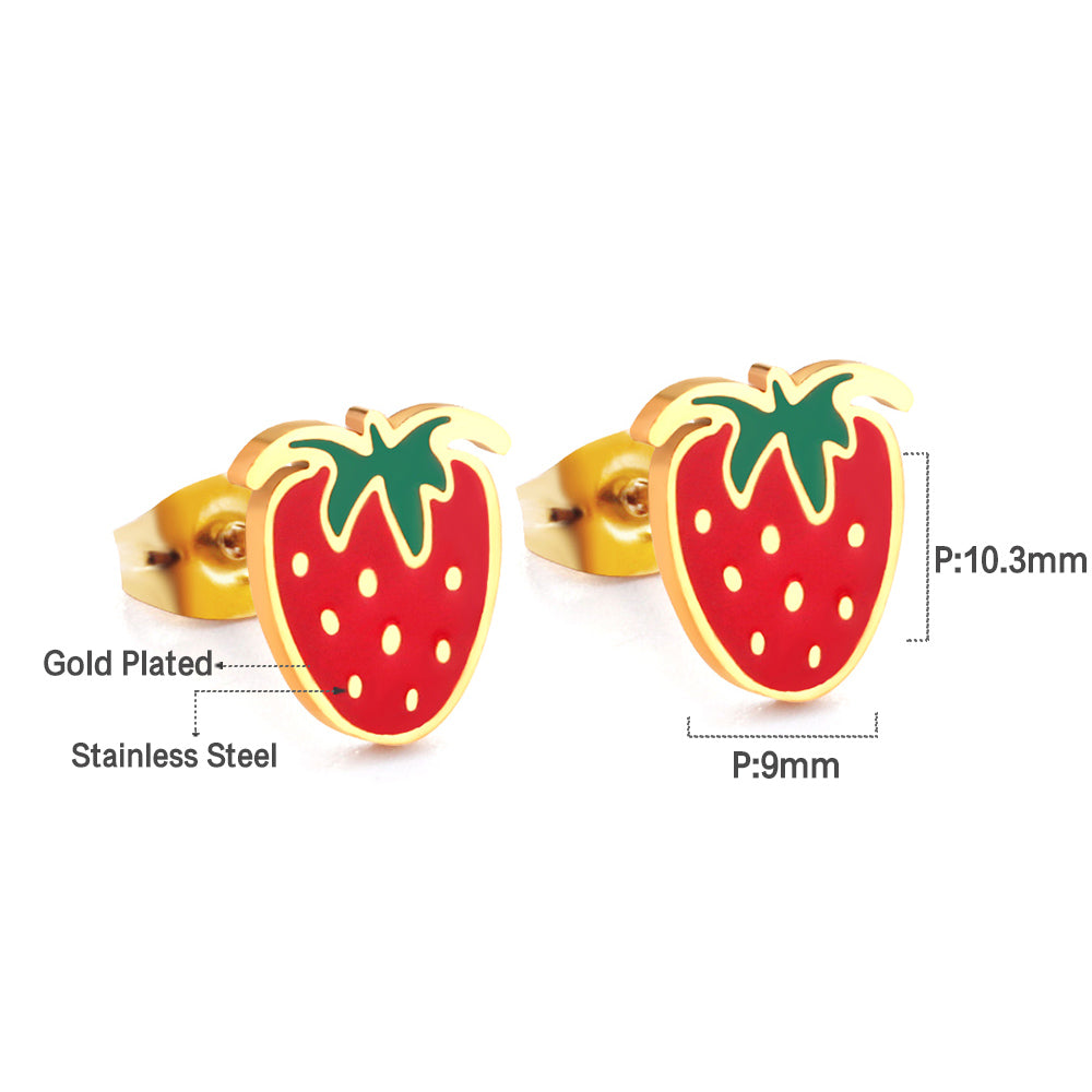 Strawberry Stud Earrings