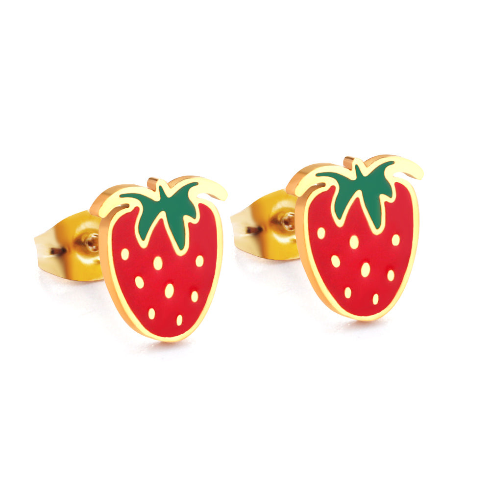 Strawberry Stud Earrings