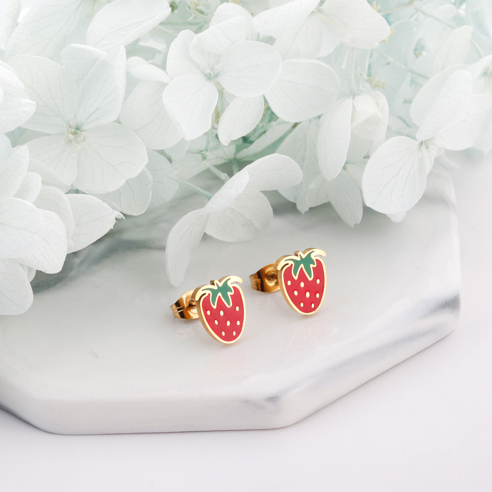 Strawberry Stud Earrings