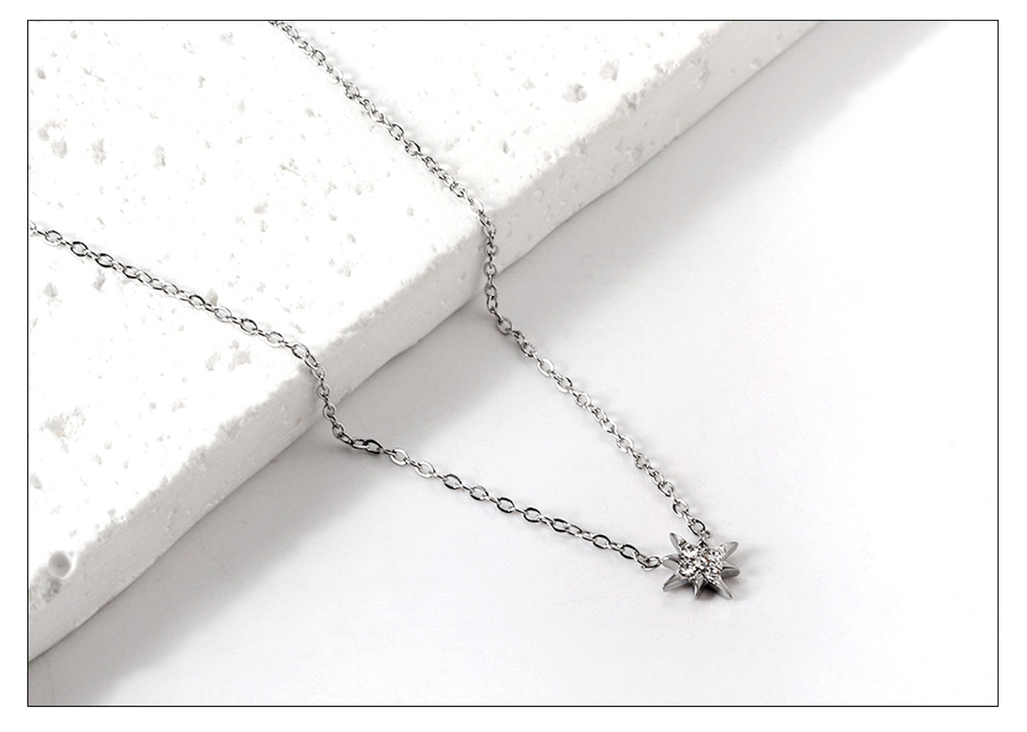 Cubic Zirconia Star Necklace