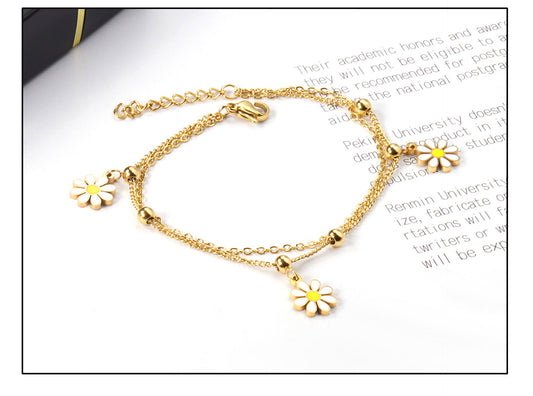 Daisy Charm Bracelet